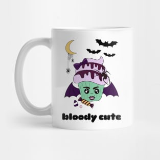 Cute and creepy Halloween bat cup cake - bloody cute Mug